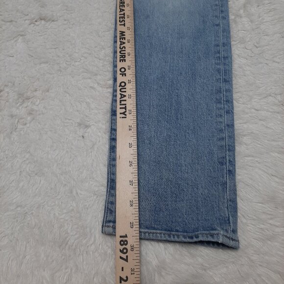 Levi's Fresh Leaves Justin Timberlake Man's Blue Slim Taper Fly Buttons Jeans 31 - Picture 7 of 13